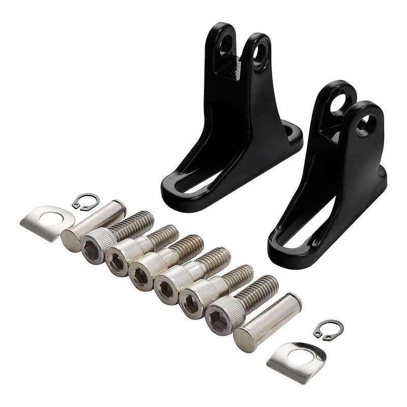 1pair Black Footboard Mount Kit for Glide Classic Flhtc 93-later Touring Rear Passenger Mini Foot P