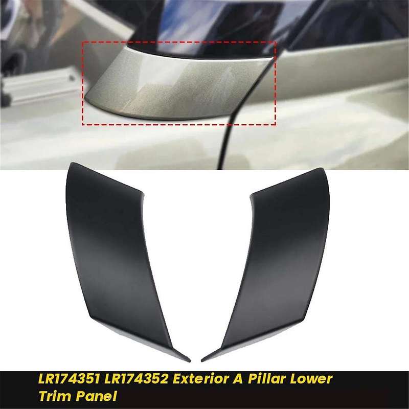 1Pair Car A Pillar Exterior Trim Panel LR174351 LR174352 for 2020-2023 Lower Pillar Decorative Cover