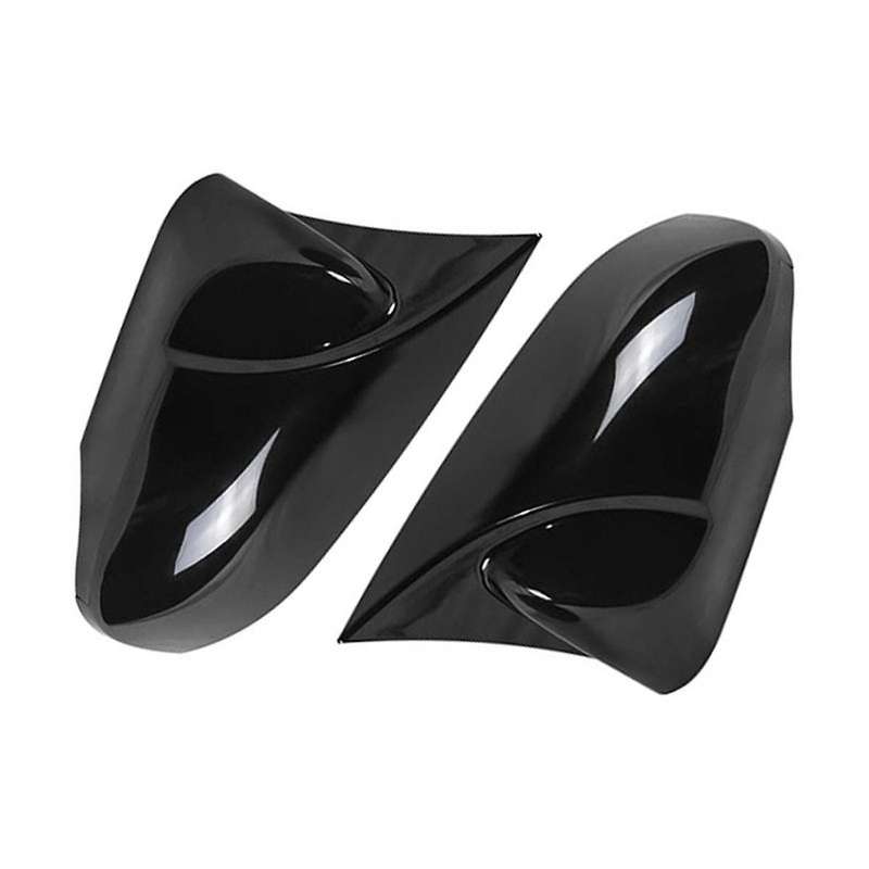 1pair Car Baked Black Rear View Mirror Cover 2013-2018 for Rear View Mirror Modification Parts