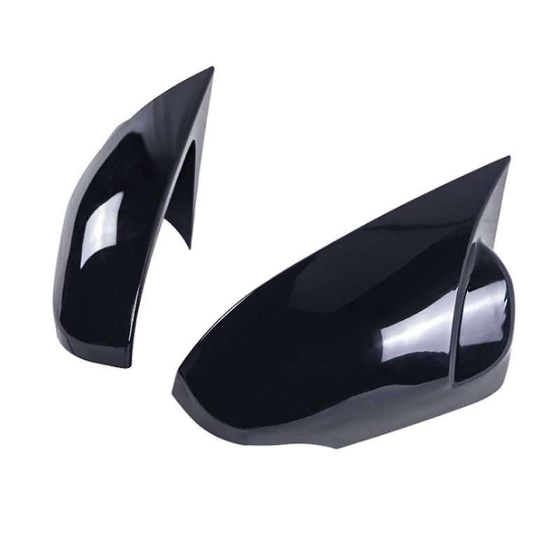1pair Car Baked Black Rear View Mirror Cover 2013-2018 for Rear View Mirror Modification Parts