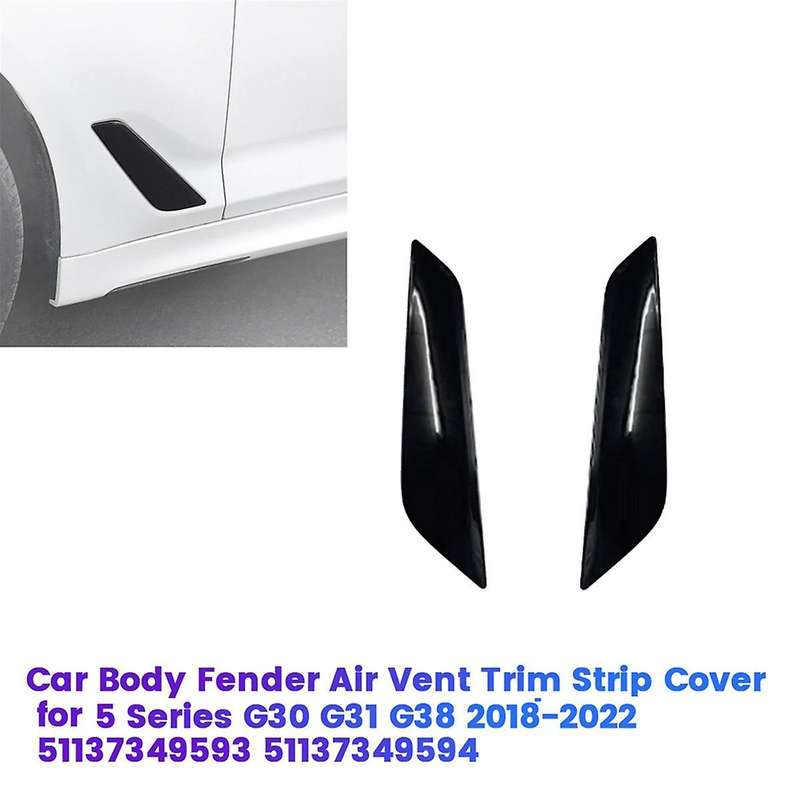 1Pair Car Body Trim Strip for 5 Series G30 G31 G38 2018-2022 51137349593 51137349594Side Air Vent C