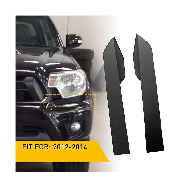 1Pair Car Bumper Filler Decorative Strip for 2.7L 4.0L 2012-2015 Black Bumper Trim 52503-04900 52502