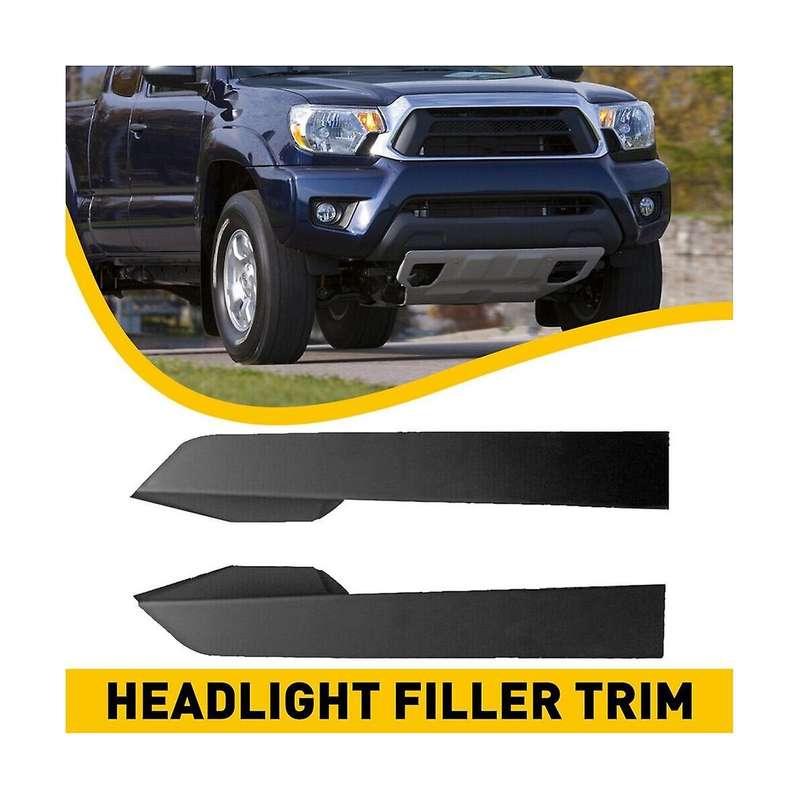 1Pair Car Bumper Filler Decorative Strip for 2.7L 4.0L 2012-2015 Black Bumper Trim 52503-04900 52502