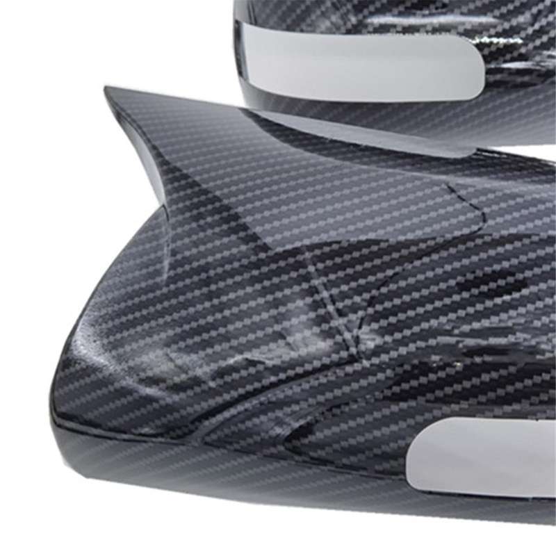 1pair Car Bullhorn Type Rear View Mirror Housing for 06-11 Abs Carbon Fiber Pattern Reverse Mirror C