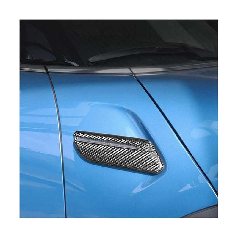 1pair Car Carbon Fiber Side Turn Signal Cover Sticker Decoration for F55 F56 F57 2021 2022