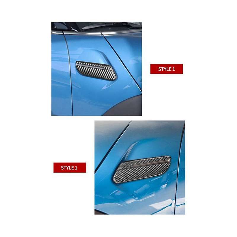 1pair Car Carbon Fiber Side Turn Signal Cover Sticker Decoration for F55 F56 F57 2021 2022