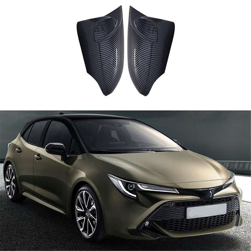 1pair Car Carbon Fiber Pattern Rear View Mirror Cover 2013-2018 for Rear View Mirror Modification P