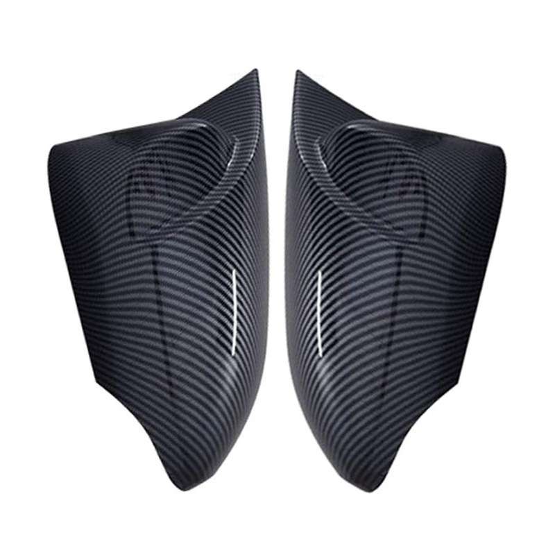 1pair Car Carbon Fiber Pattern Rear View Mirror Cover 2013-2018 for Rear View Mirror Modification P