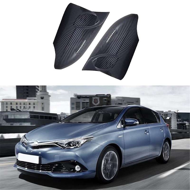 1pair Car Carbon Fiber Pattern Rear View Mirror Cover 2013-2018 for Rear View Mirror Modification P