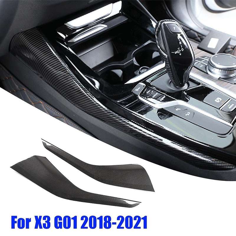 1pair Car Central Control Trim Plate for X3 G01 2018-2021 Side Shift Gear Moulding Cover Trim Strip
