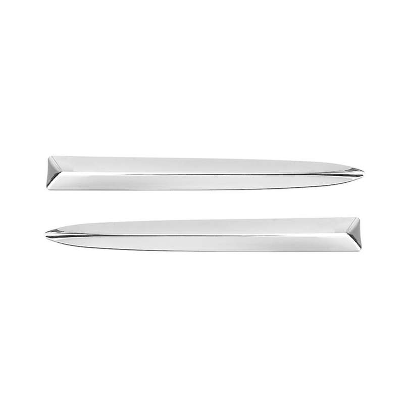 1Pair Car Chrome Front Bumper Upper Moulding Strips Cover Trim for 500 2008-2015 735455041 73545504