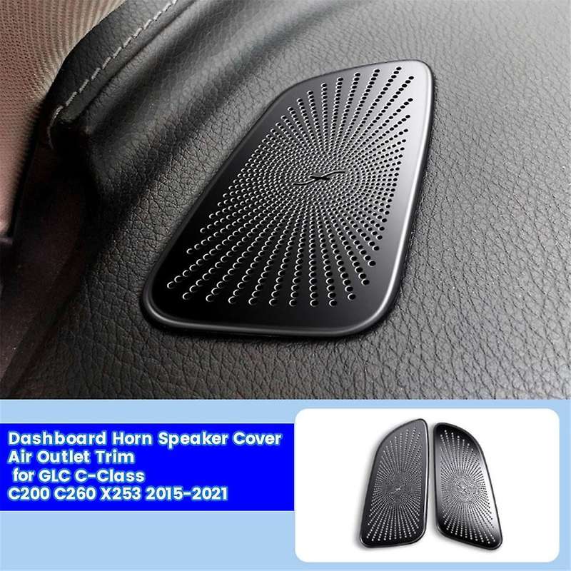 1Pair Car Dashboard Horn Speaker Cover Trim for GLC C-Class W205 C200 C260 X253 2015-2021 Air Outle
