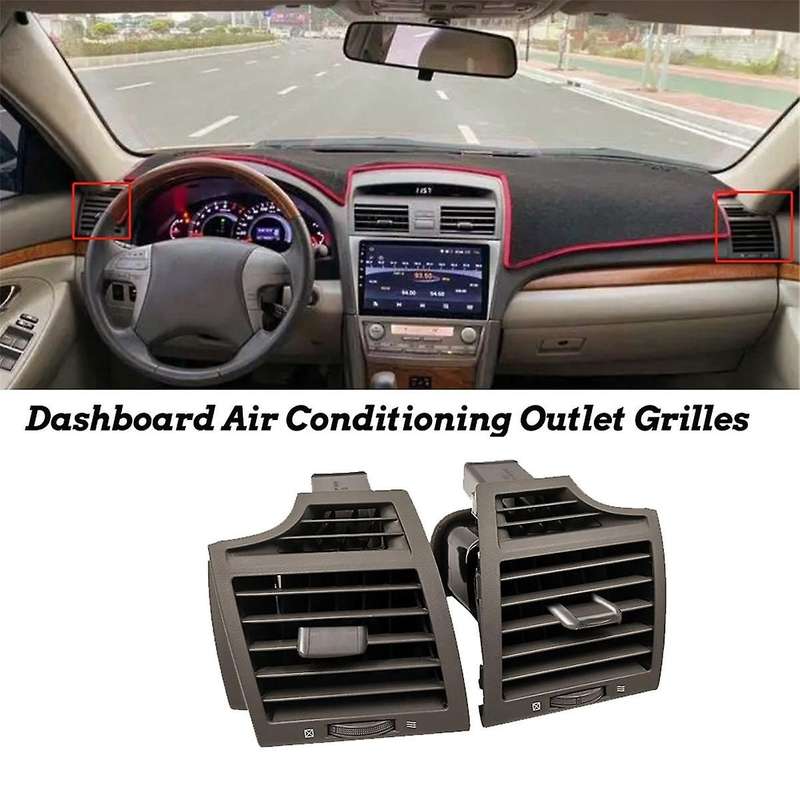 1pair Car Dashboard Air Conditioning Outlet Grilles Assembly for 2006-2011 Center Console A/c Ac Ven