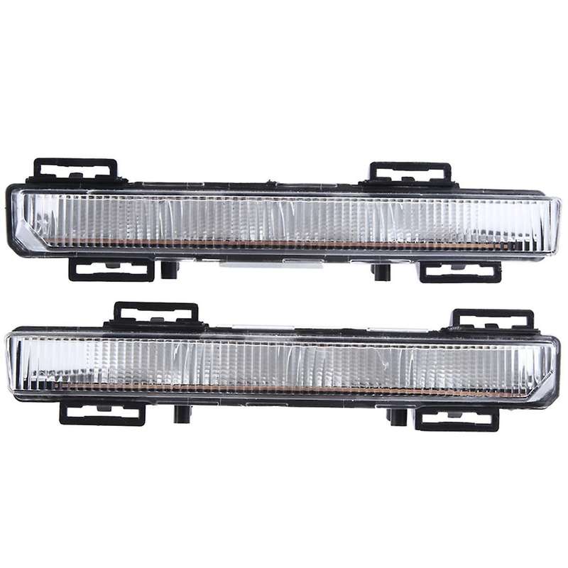 1Pair Car Daytime Running Light(LH+RH)2049064802 2049064902 Front Bumper Light for - C-CLASS W204 S