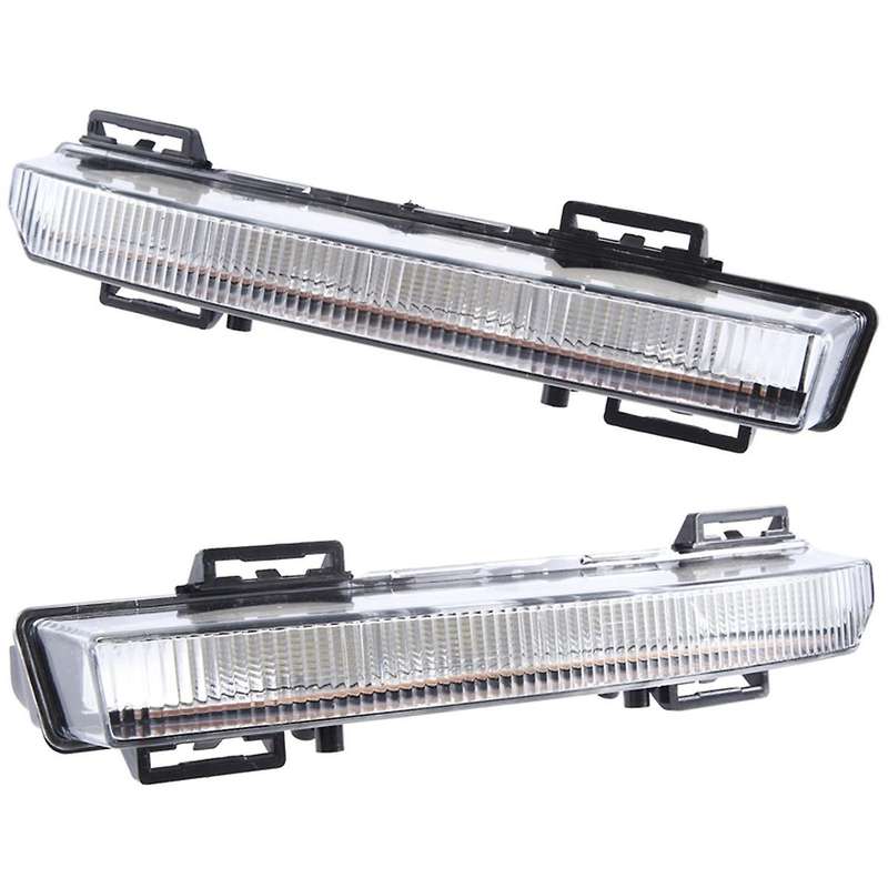 1Pair Car Daytime Running Light(LH+RH)2049064802 2049064902 Front Bumper Light for - C-CLASS W204 S
