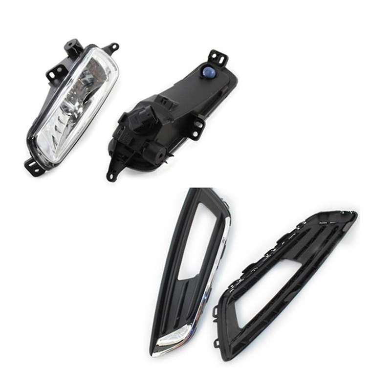 1pair Car Fog Light Cover Front Bumper Side Lamp Intake Frame Bezel Cap Trim Housing for Focus 2015-