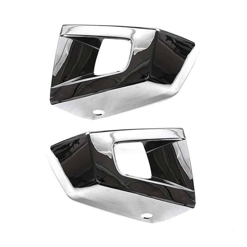 1pair Car Front Bumper Corner Cover Trim Abs Chrome for H3 H3t 2006-2010 Grill Racing End Cap Decora