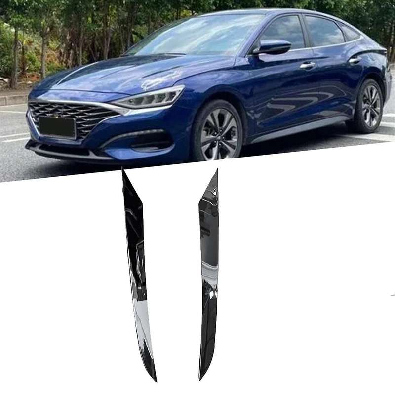 1Pair Car Front Bumper Chrome Trim Strip Cover 86375-J1000 86376-J1000 for Fiesta 2018-2021 Decorat