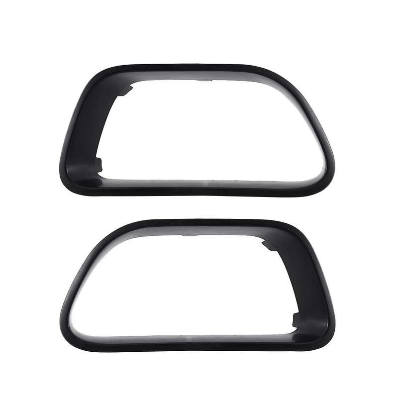 1pair Car Front Bumper Decorative Frame Angel Eyes Refit for C5 9817829477 9817829377 Black