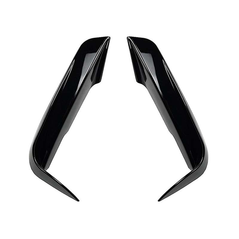 1pair Car Front Bumper Fangs Trim Lid Cover Decoration for 3-series F30 F31 M Pack 2013-2019 Piano B