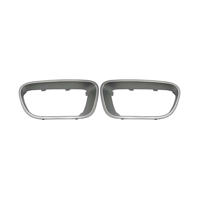 1pair Car Front Bumper Decorative Frame Angel Eyes Refit for C5 9817829477 9817829377 Silver