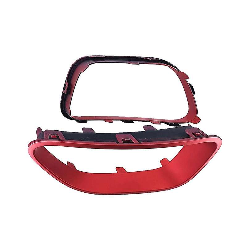 1pair Car Front Bumper Decorative Frame Angel Eyes Refit for C5 9817829477 9817829377 Red