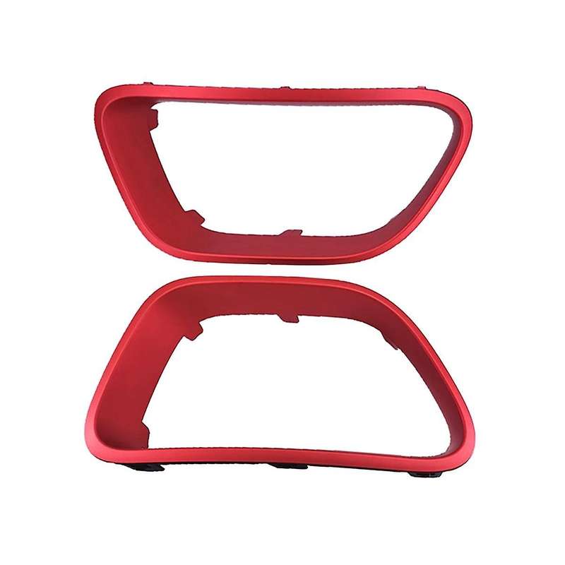 1pair Car Front Bumper Decorative Frame Angel Eyes Refit for C5 9817829477 9817829377 Red
