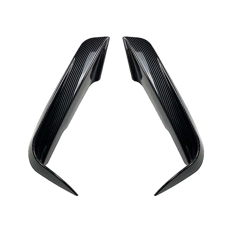1pair Car Front Bumper Fangs Trim Lid Cover Decoration for 3-series F30 F31 M Pack 2013-2019 Carbon