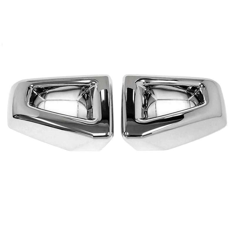 1pair Car Front Bumper Corner Cover Trim Chrome for H2 Suv 2003-2009 Grill Racing End Cap Decorative