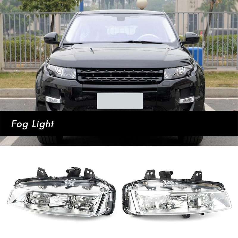 1Pair Car Front Bumper Fog Lamp Light for Range Evoque 2011-2015 LR026089 LR026090