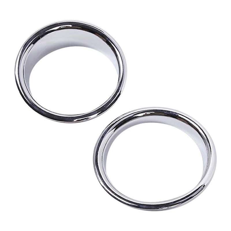 1Pair Car Front Bumper Fog Lamp Trim Rings Cover for H2 2003-2009 Chrome Fog Light Bezel Exterior De