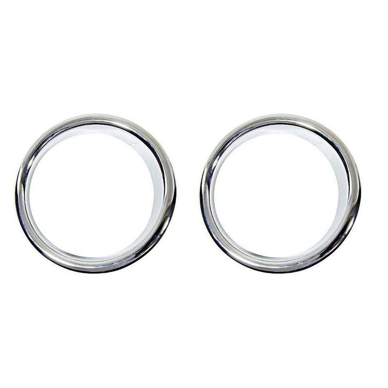 1Pair Car Front Bumper Fog Lamp Trim Rings Cover for H2 2003-2009 Chrome Fog Light Bezel Exterior De