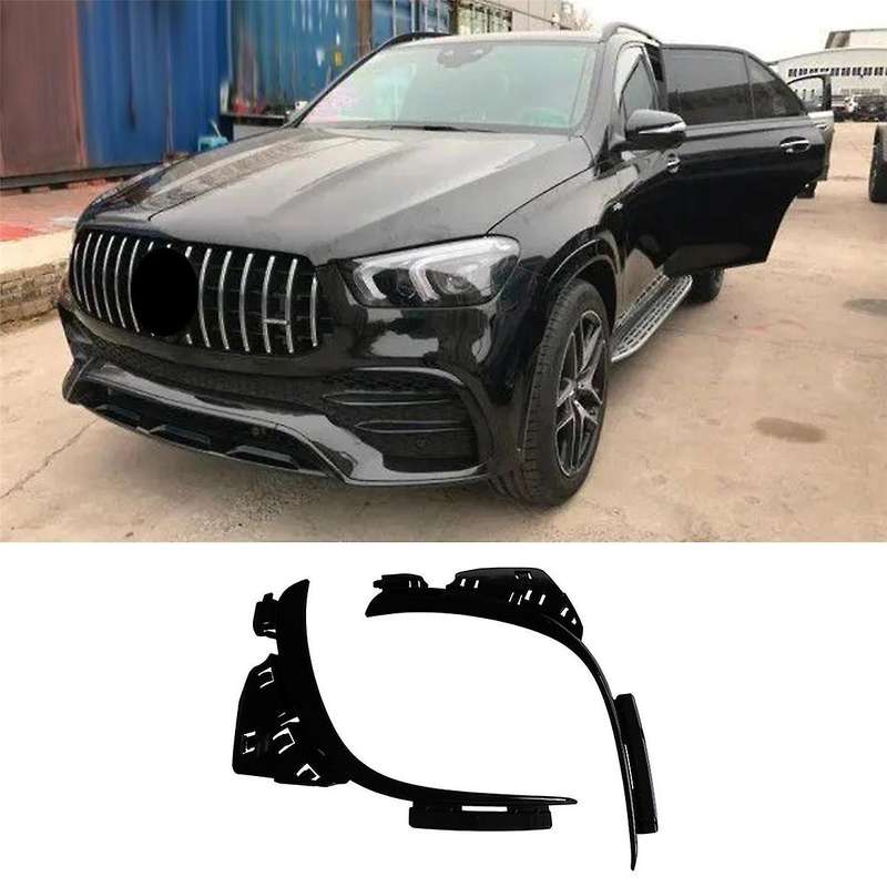 1pair Car Front Bumper Fog Light Bezel Trim Strips Frame for W167 2020-2024 A1678858503 A1678858603