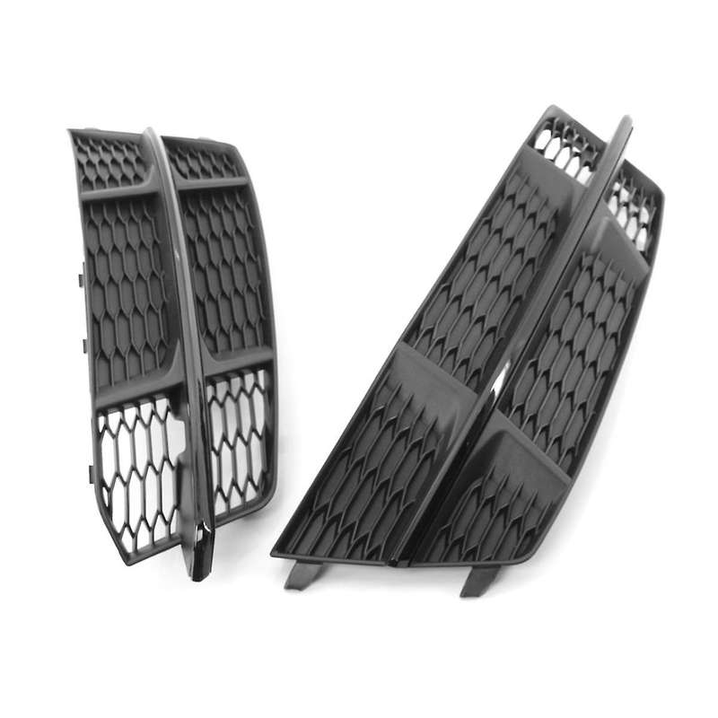 1pair Car Front Bumper Fog Light Grille Cover 4g0807682an 4g0807681an for 2018 A6l C7 2014-2018 Raci