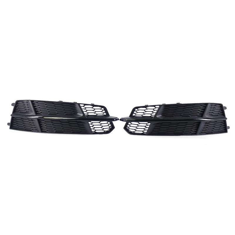 1pair Car Front Bumper Fog Light Grille Cover 4g0807682an 4g0807681an for 2018 A6l C7 2014-2018 Raci