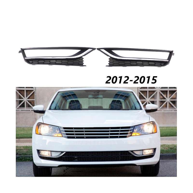 1pair Car Front Bumper Fog Light Grill Fog Lamp Cover for 2012-2015 561853665a 561853666a
