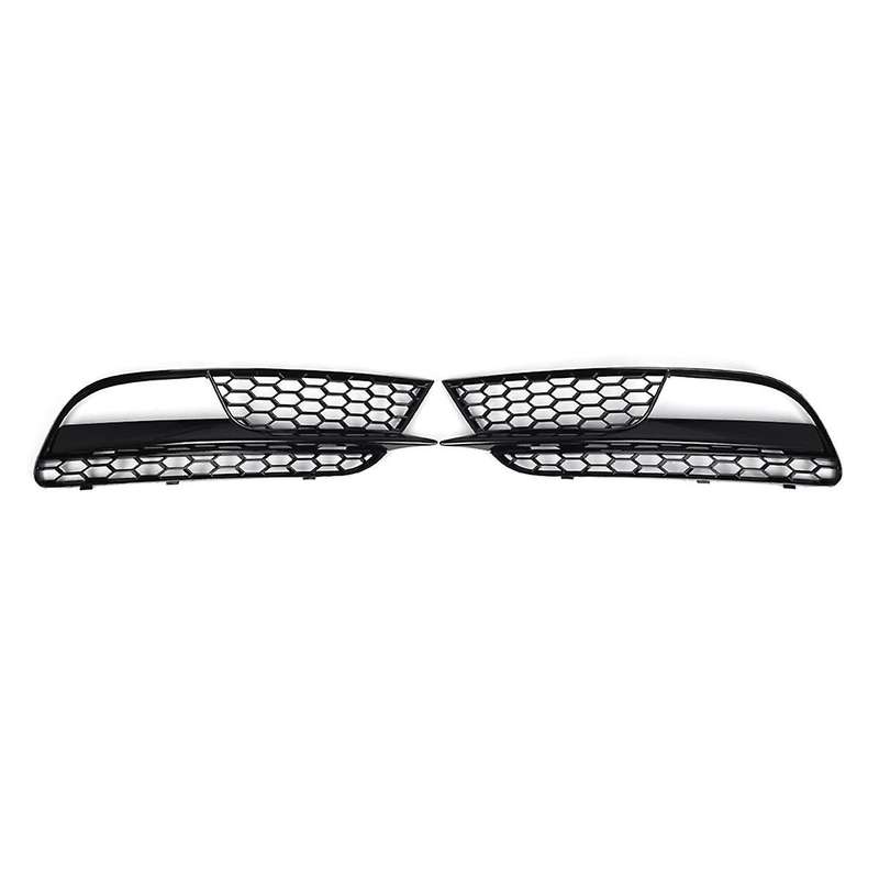 1Pair Car Front Bumper Fog Light Grille Cover Front Bumper Lower Grid for A5 2012-2015 8T0807681H 8