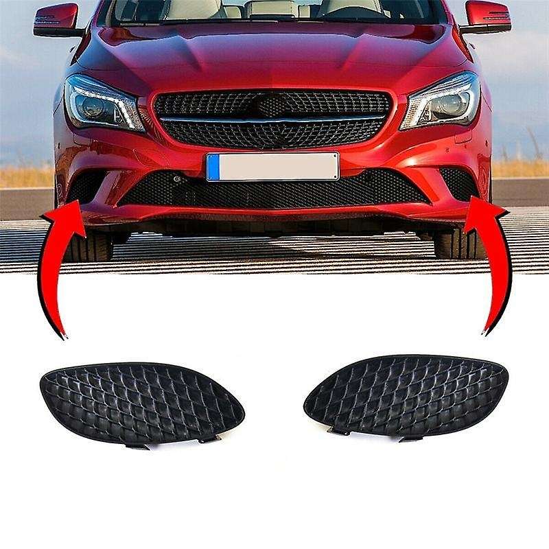 1Pair Car Front Bumper Fog Light Cover Bezel Grille A1178852300 A1178852400 for CLA C117 2013-2019