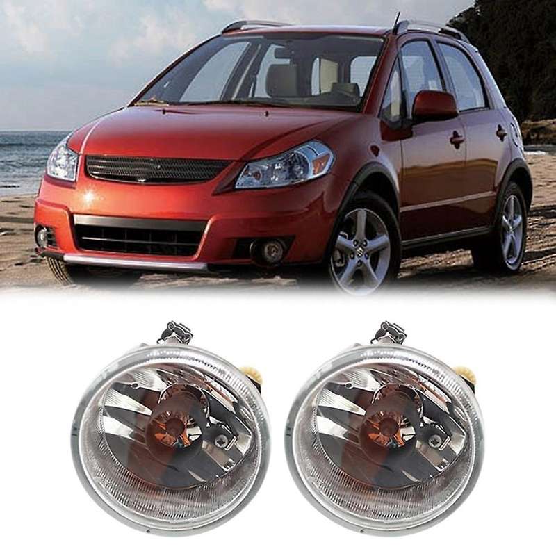 1pair Car Front Bumper Fog Lights Assembly Driving Lamp Foglight for Sx4 2007-2012 Aerio 2002-2004