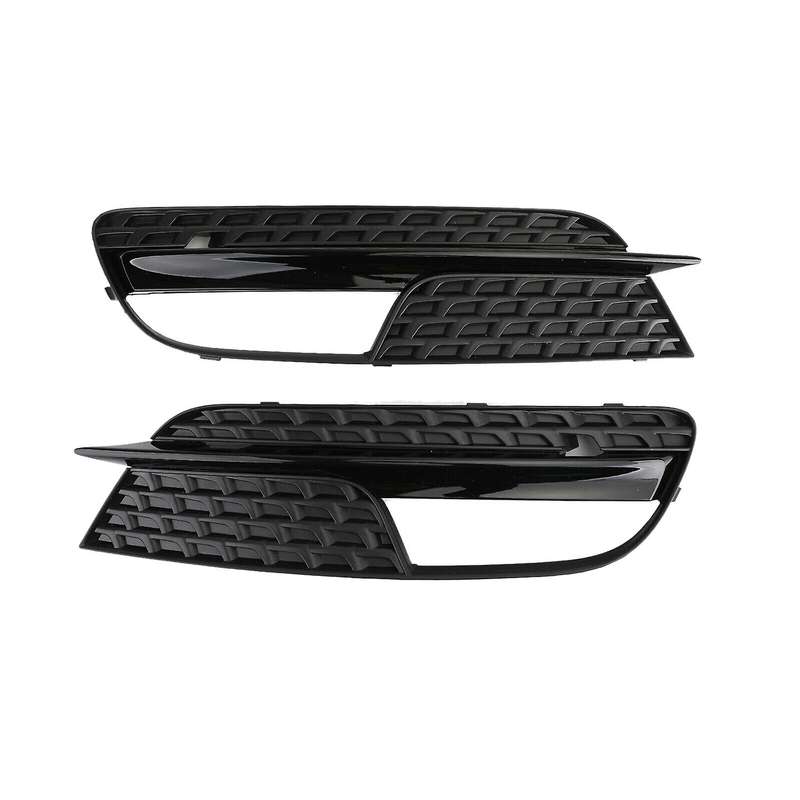 1Pair Car Front Bumper Fog Light Grille Grill Replacement for  A5 2012-2016 8T0 807 681 H /8T0 807 6