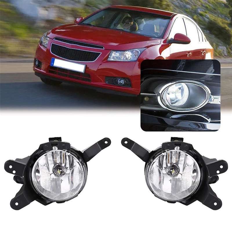 1pair Car Front Bumper Led Fog Lamp Assembly for Cruze 2009-2014 Driving Foglight Daytime Running La