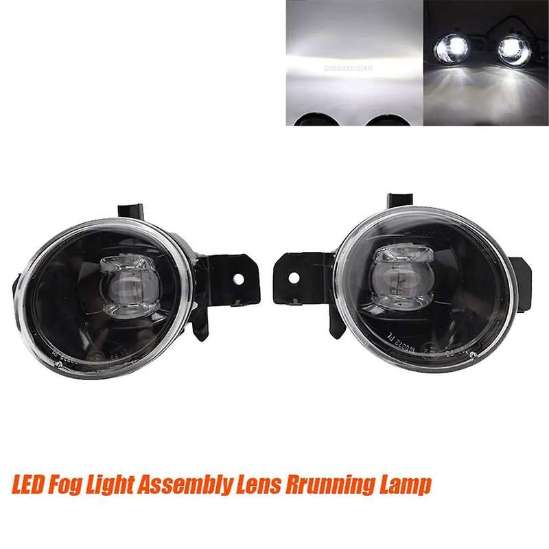 1pair Car Front Bumper Led Fog Light Assembly for Almera Altima March Urvan Primera Lensrrunning Lam