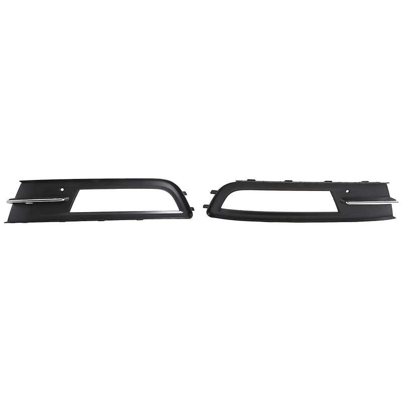 1Pair Car Front Bumper Ventilation Grille Fog Light Frame (LH+RH) 3G0853665 3G0853666 for B8 2014-20