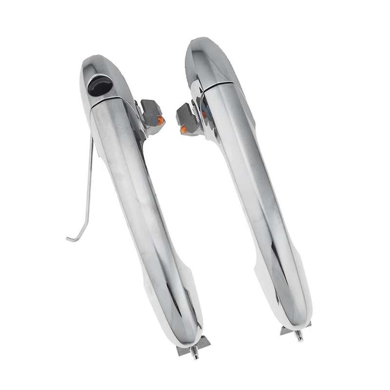 1Pair Car Front Exterior Outside Chrome Door Handle Pull 735592012 for 2007-2019 735451694 735485872