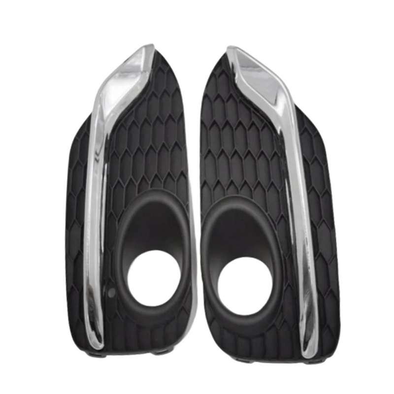 1pair Car Front Fog Lamp Trim Chrome Bezel Cover for Accord 2013-2018 Fog Light Bumper Grille Lid Fr