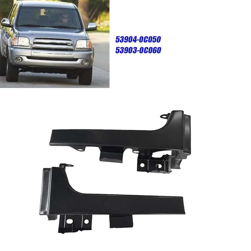1pair Car Front End Panel Metal 53904-0c050 53903-0c060 for 1999-2006 Headlight Lower Trim Strip Fil