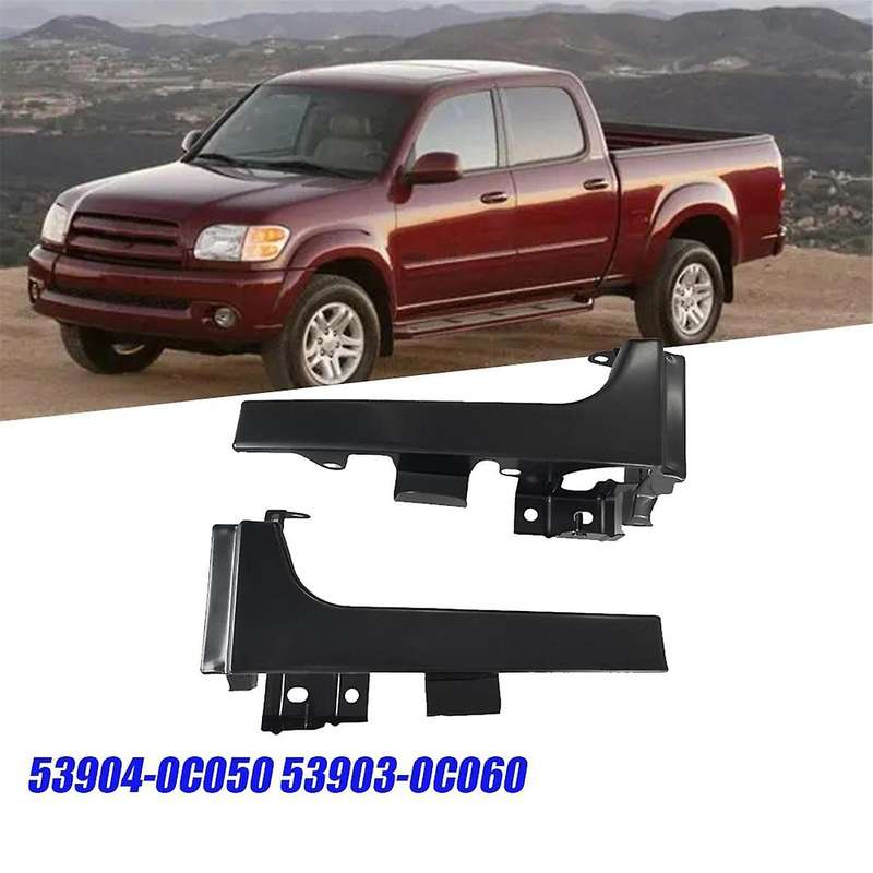 1pair Car Front End Panel Metal 53904-0c050 53903-0c060 for 1999-2006 Headlight Lower Trim Strip Fil