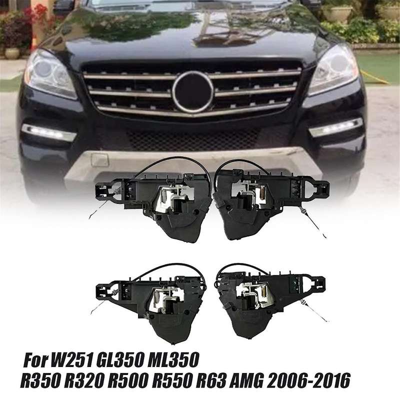 1pair Car Front Door Handle Base A2517600934 A2517602034 for - W251 2006-2013 Exterior Door Carrier