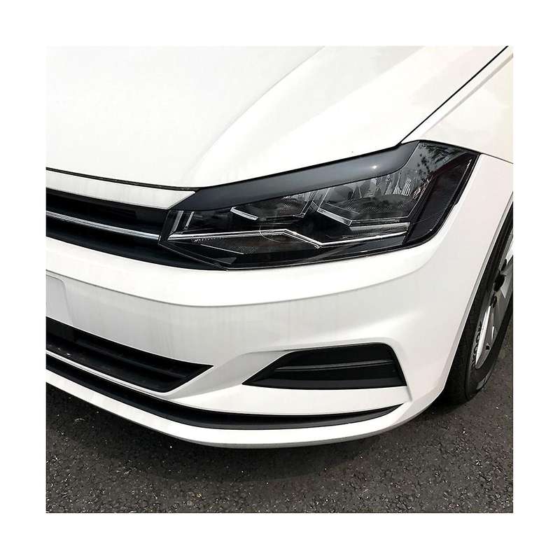 1pair Car Front Headlight Eyebrows Eye Cover Trim Sticker for 2019-2023 Molding Lamp Eyelids Strips