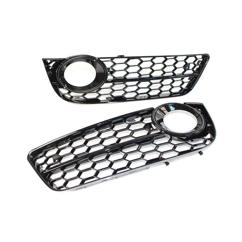 1pair Car Front Grille Grill Lower Bumper Fog Light Cover for A5 Coupe/sportback 08-11 Cabriolet 10